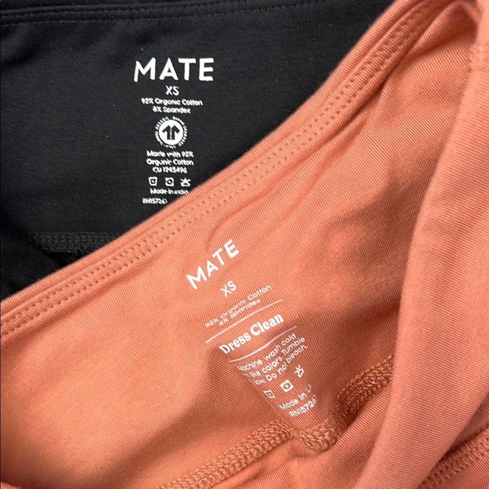 NEW MATE The Label XS Black Pink 4 PC Set, Bra, Tank, Leggings, Shorts - Picture 14 of 16